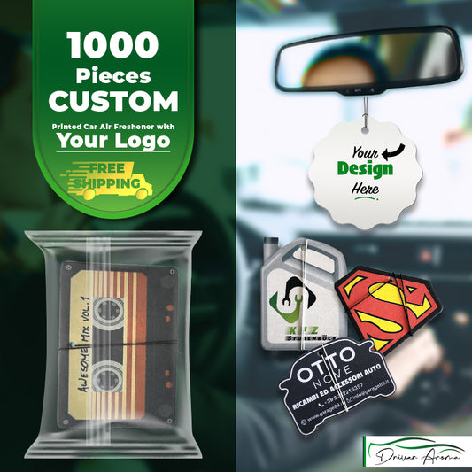 1000 Pieces Custom Car Air Freshener with Your Logo, FREE SHIPPING