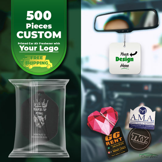 500 Pieces Custom Car Air Freshener with Your Logo