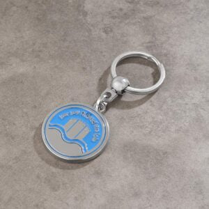 500 llaveros de piel sintética personalizables con impresión de logotipo a todo color