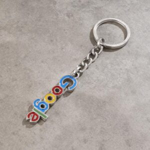 500 llaveros de piel sintética personalizables con impresión de logotipo a todo color