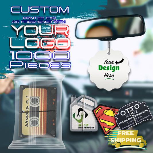 1000 Pieces Custom Car Air Freshener with Your Logo