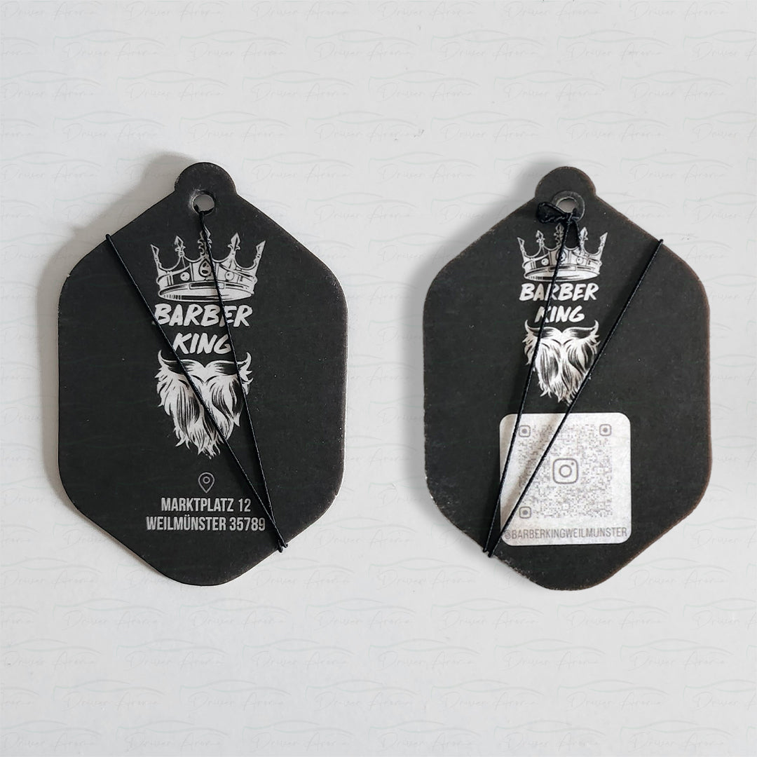 
Bulk order of custom car air fresheners featuring company logo, perfect for brand visibility and marketing.
